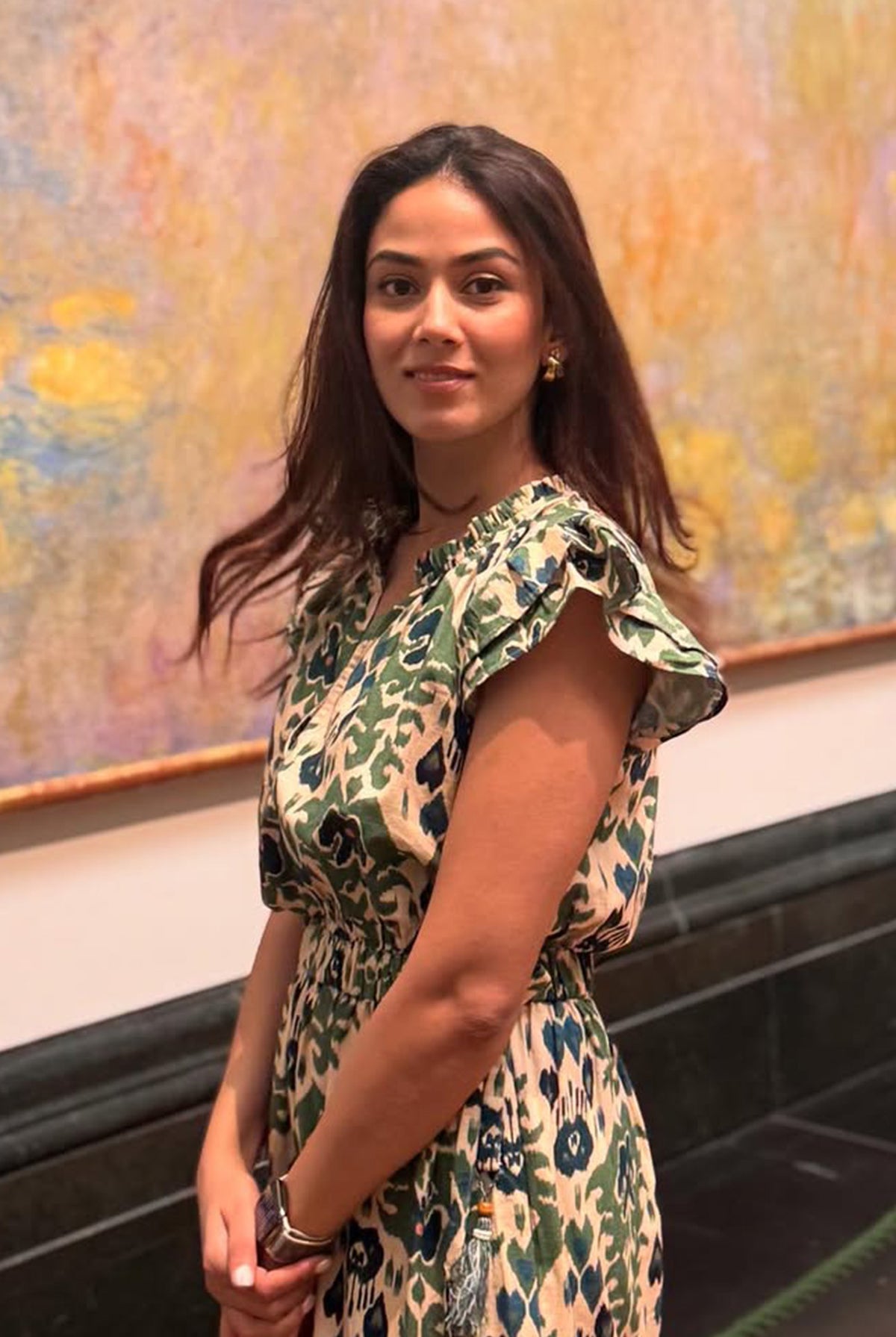 Mira Kapoor wearing Calling June Alexa Maxi Dress
