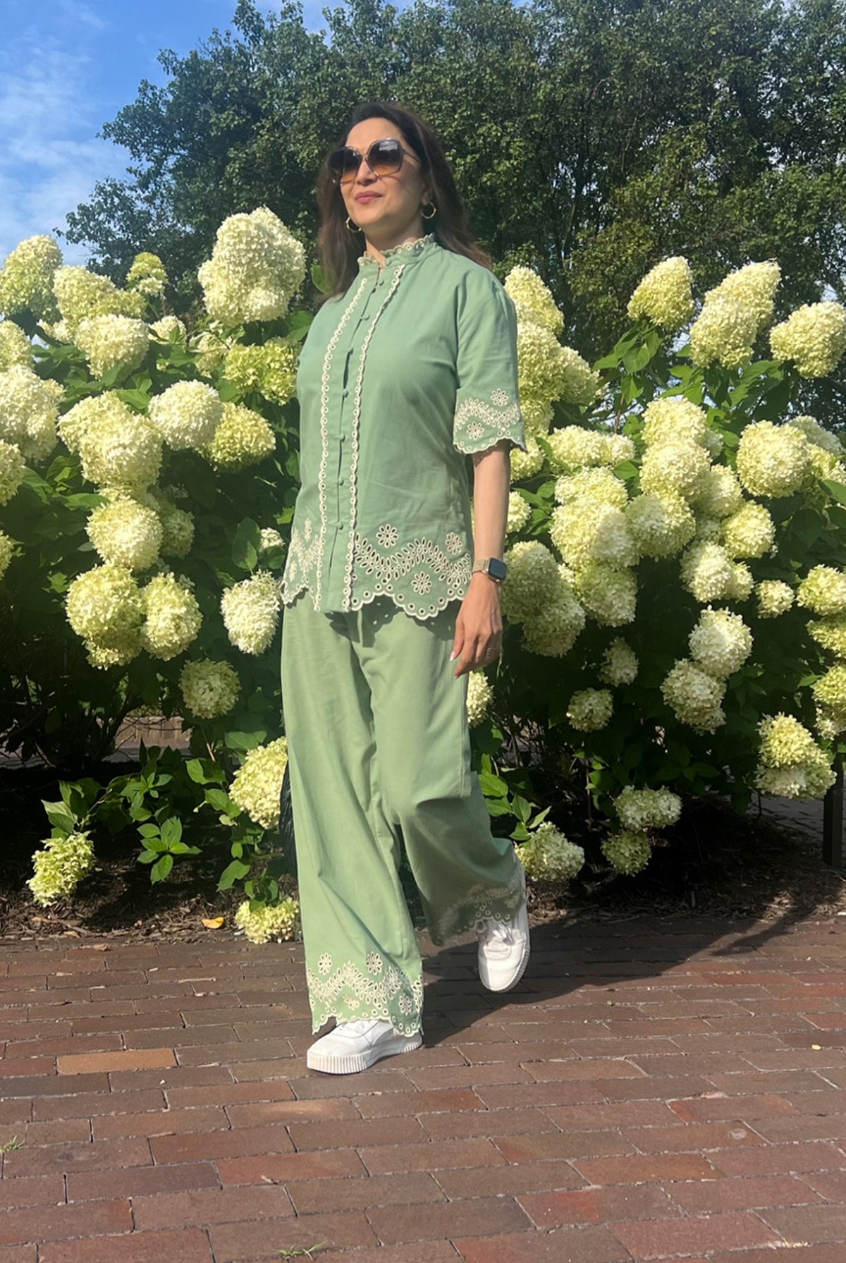 Madhuri Dixit wearing Calling June Caper Co-ord Set