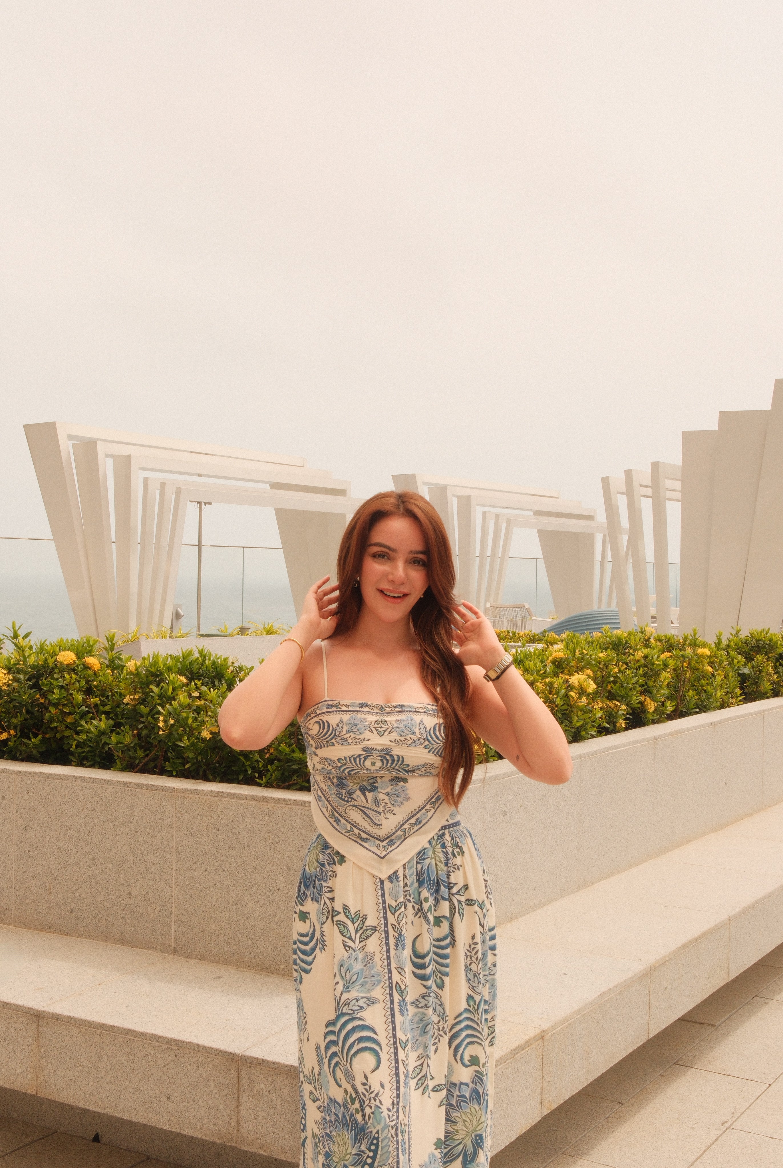 Simran Sethi Bedi in Malibu Skirt Co-ord Set Calling June