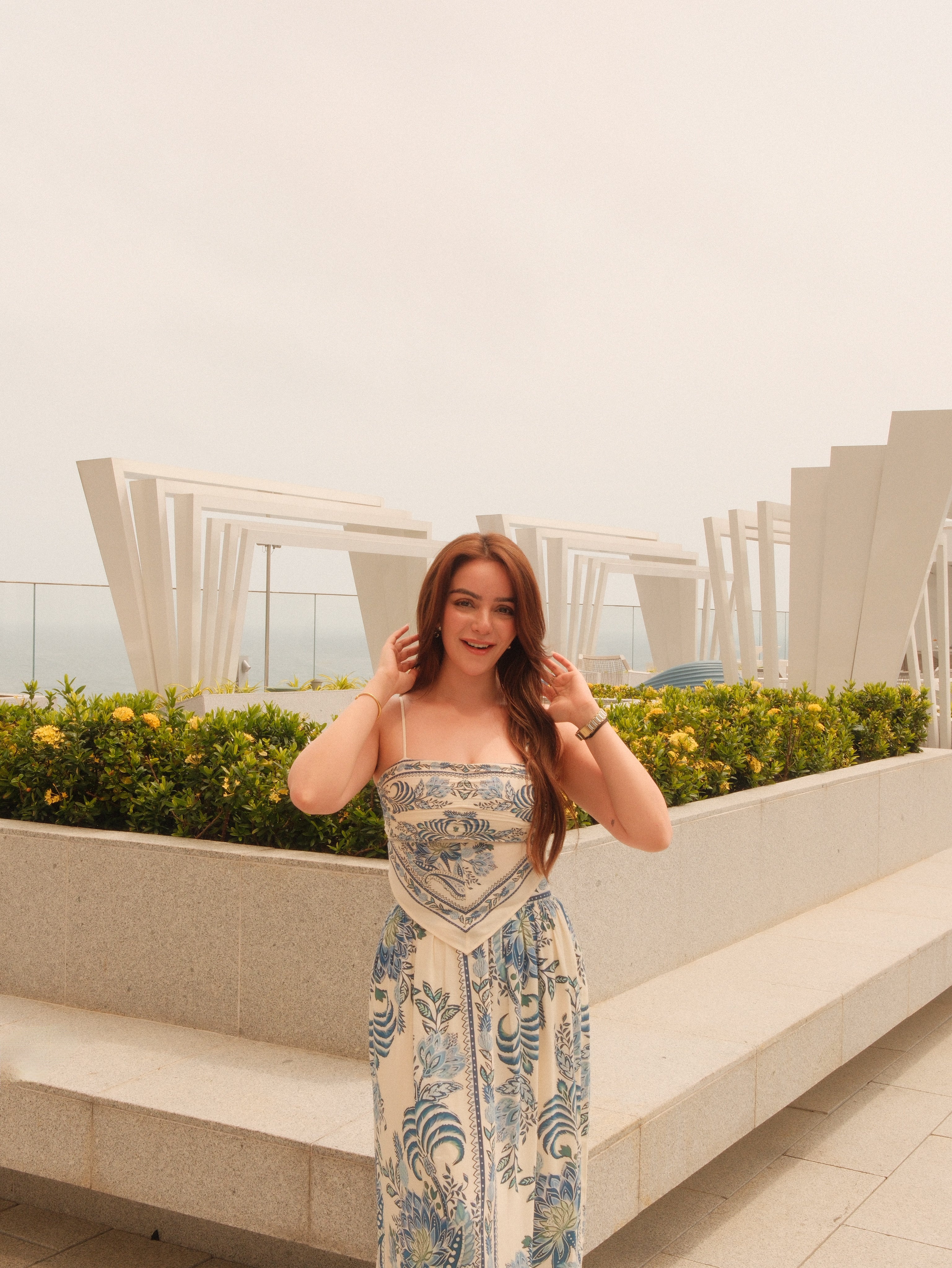 Simran Sethi Bedi in Malibu Skirt Co-ord Set Calling June