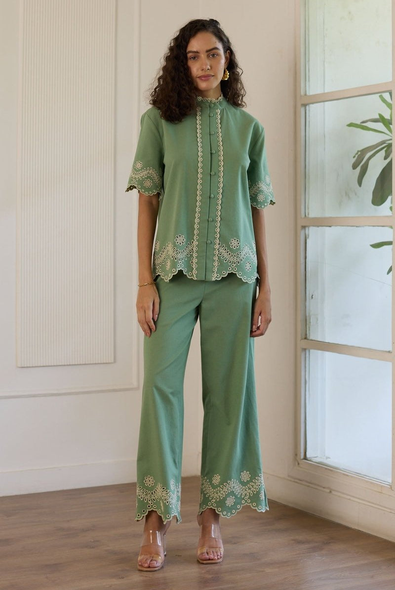 Olive Co-ord Set - Calling June India