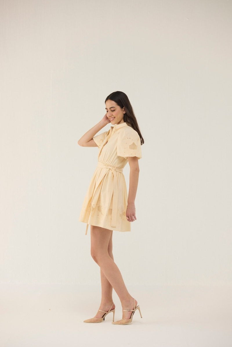 Sorbet Dress Yellow - Calling June India