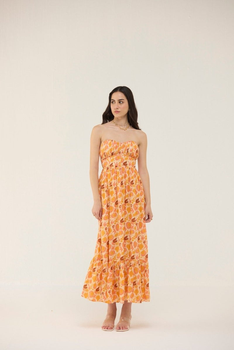 Tangerine Dress - Calling June India