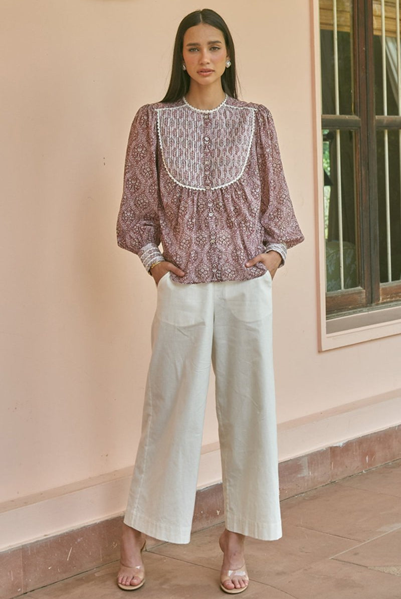 Ivy Red Blouse - Calling June India