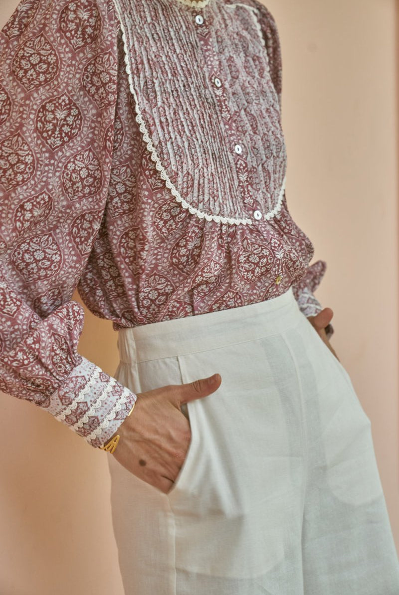 Ivy Red Blouse - Calling June India