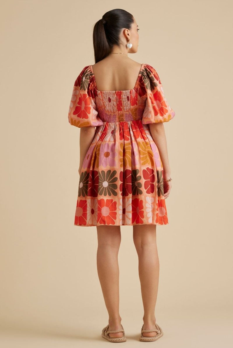 Maple Linen Mini Dress - Calling June India
