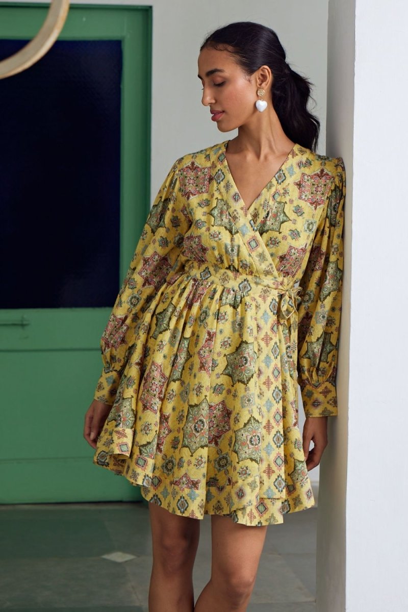 Suncup Wrap Dress - Calling June India