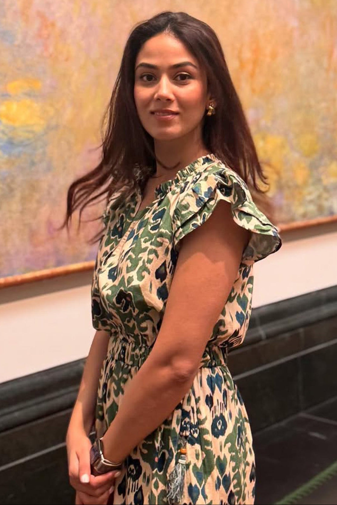 Mira Kapoor wearing Calling June Alexa Maxi Dress
