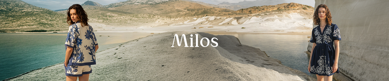 Milos - Resort '26 Banner
