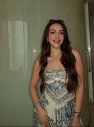 Simran Sethi Bedi in Malibu Skirt Co-ord Set Calling June