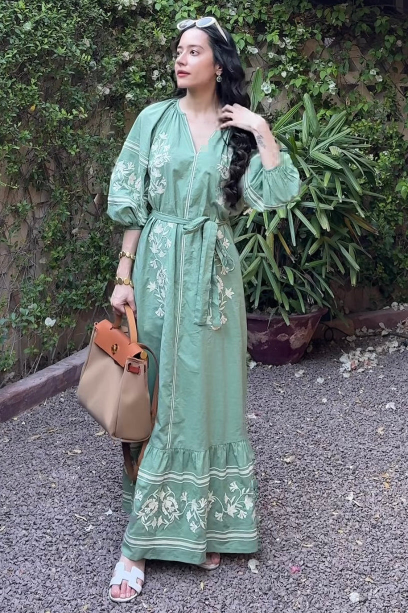 Komal Kapoor Grover in Celia Maxi Dress Calling June