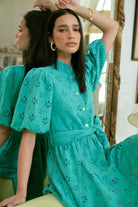 Dahlia Teal Dress - Calling June India