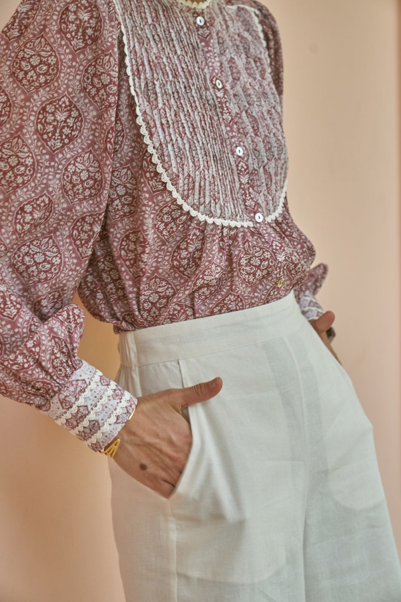 Ivy Red Blouse - Calling June India