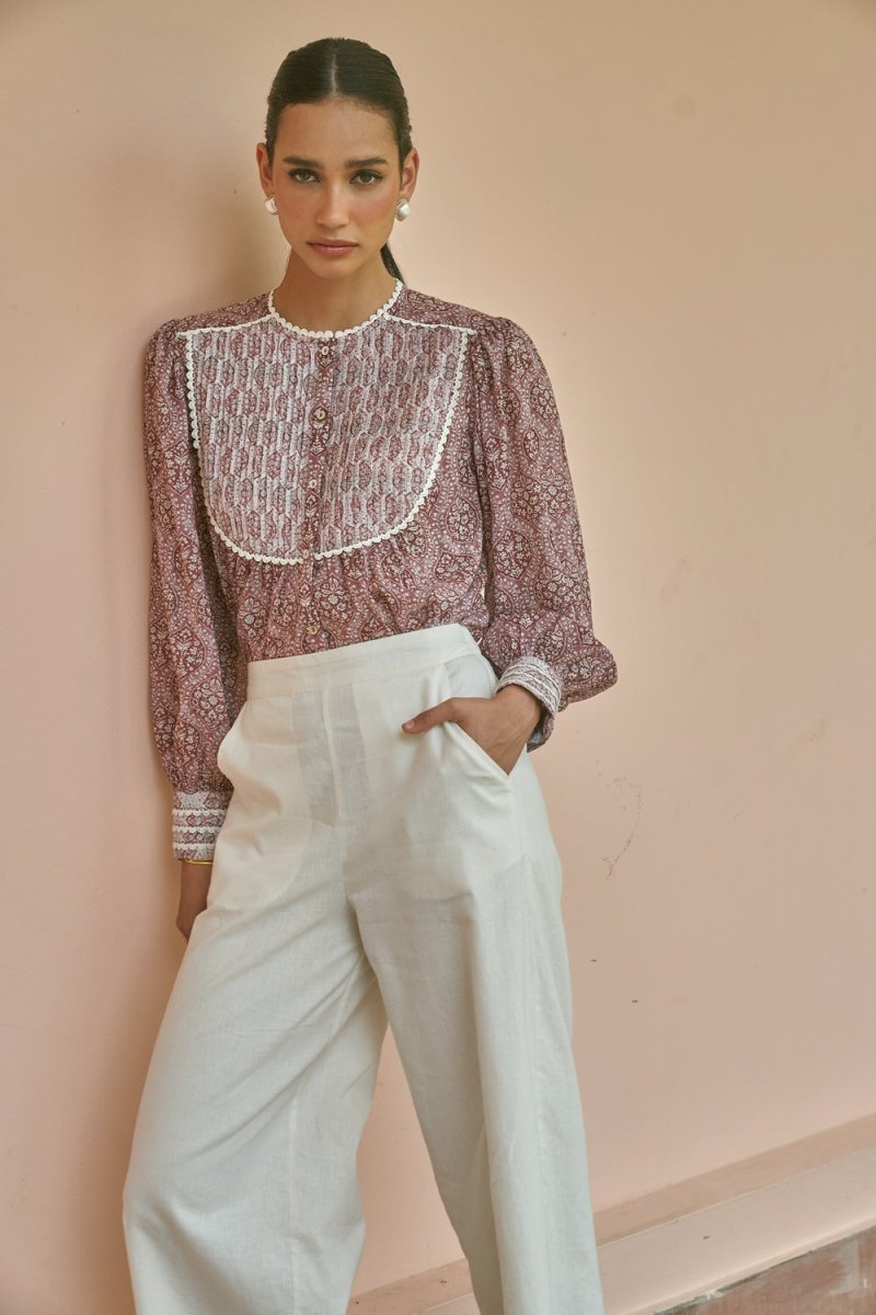 Ivy Red Co-ord Set - Calling June India